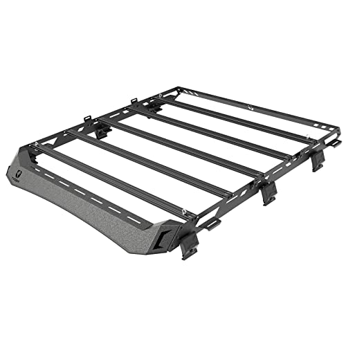 Tyger Auto Platform Style Roof Rack Compatible with 2020-2023 Jeep Gladiator | For Models with Hard Top | Cargo Storage Carrier for Outdoor Gear| Paintable Accent Inserts to Color Match | TG-RR1J33448