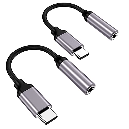 Type C to 3.5mm Headphone Jack Adapter-2 pack
