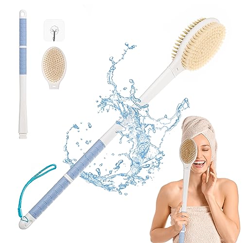 TYYIHUA 20.5" Back Bath Brush Long Handle for Shower