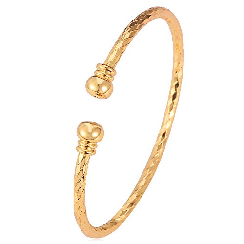 U7 Simple Cuff Bracelet - Elegant Jewelry