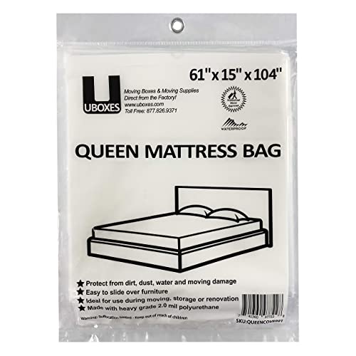 uBoxes Queen Mattress Poly Covers
