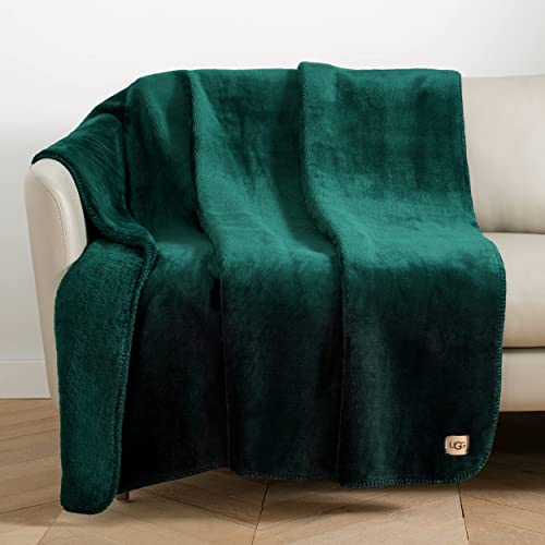 UGG Whitecap Plush Flannel Oversized Reversible Fleece Throw Blanket