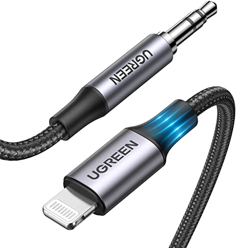 UGREEN Aux Cord for iPhone Lightning to 3.5mm Audio Adapter