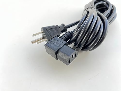 [UL Listed] OMNIHIL Extra Long 15FT L-Shaped C13 Power Cord Compatible with Definitive Technology SuperCube 6000