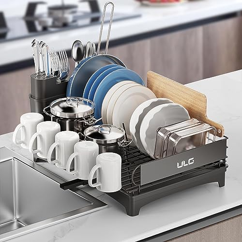 ULG Dish Drying Rack with Drainboard