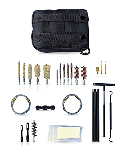 Ultimate Rifle and Pistol Cleaning Kit with Molle Pouch