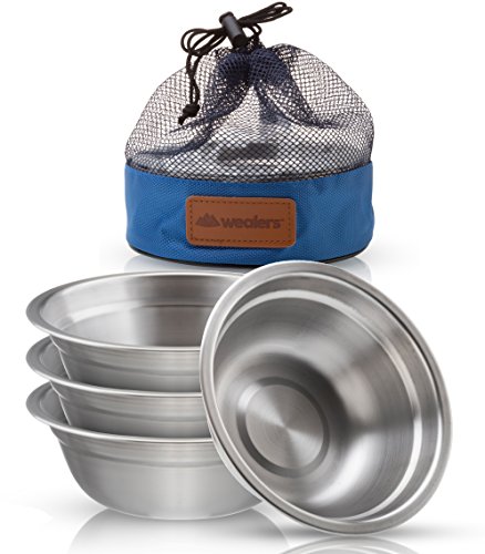 Ultra-Portable Stainless Steel Bowl Set for Outdoor Adventures