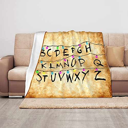 Ultra Soft Flannel Alphabet Blanket
