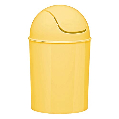 Umbra Mini Waste Can, 1.25 Gallon with Swing Lid (Yellow)