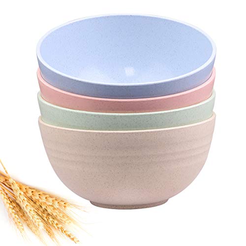 Unbreakable Wheat Straw Fiber Cereal Bowls