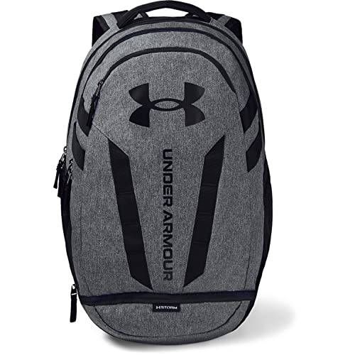 Under Armour unisex-adult Hustle 5.0 Backpack, Black (002)/Black, One Size Fits All