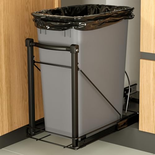 Under Cabinet Trash Can Pull Out with Soft Close Rail