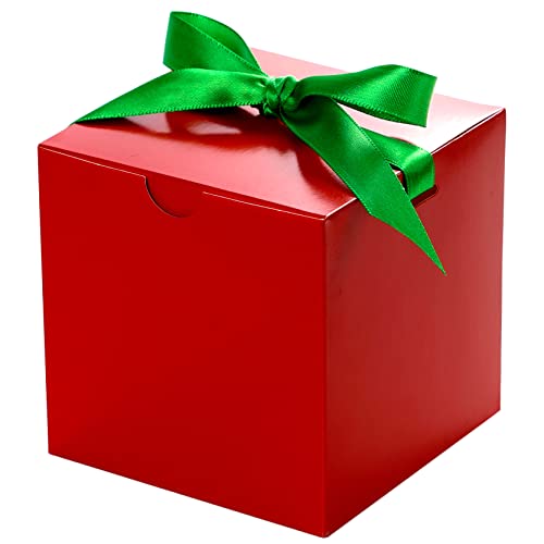 UnicoPak Christmas Red Gift Boxes - 50 PCs