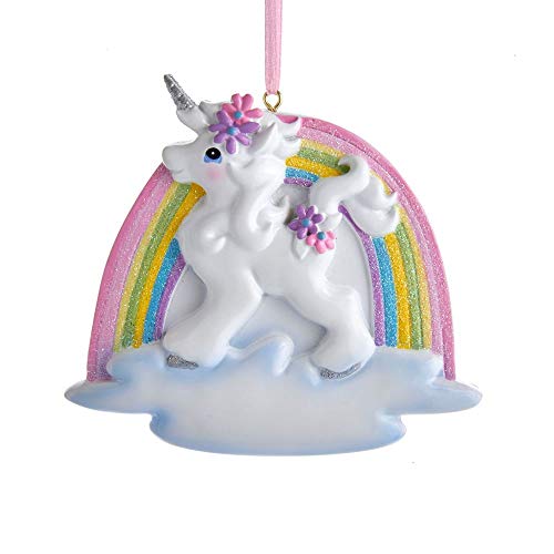 Unicorn Rainbow Ornament W8457 New