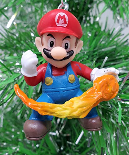 Unique Shatterproof Mario Fire Throwing Ornament