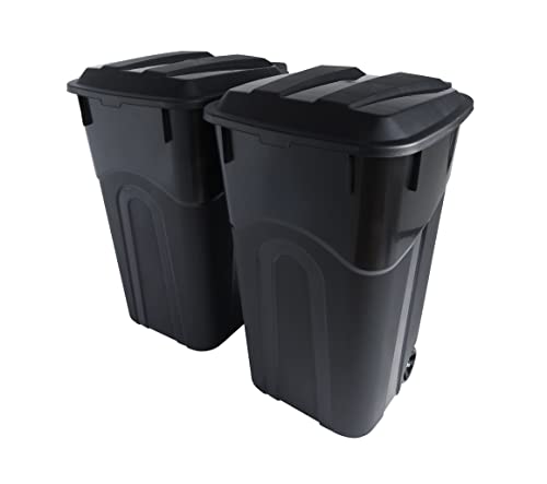 United Solutions Wheeled Outdoor Garbage Can 2 Pack