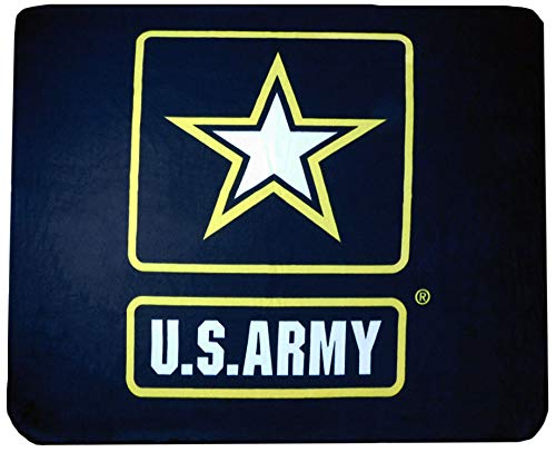 United States U.S. Army Star Black Throw Blanket