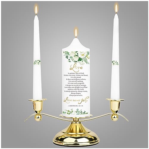 Unity Floral Candles for Wedding Ceremony Set