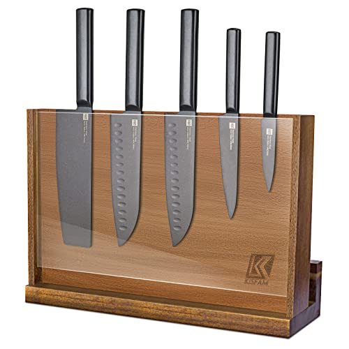 Universal Magnetic Knife Block with Acrylic Shield