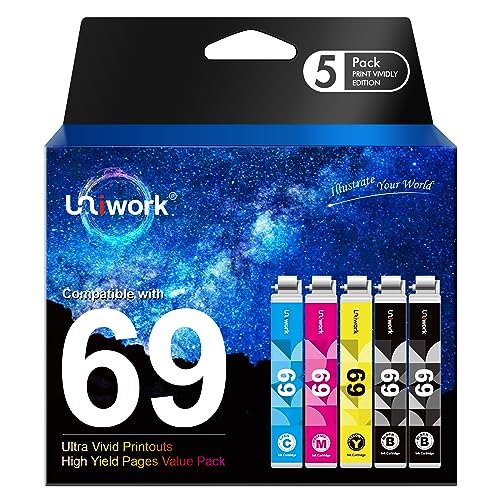 Uniwork Ink Cartridge Replacement for Epson 69