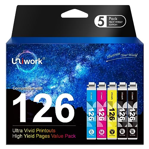 Uniwork Remanufactured Ink Cartridge: Affordable Replacement for Epson 126 T126