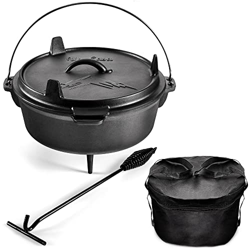 Uno Casa Cast Iron Camping Dutch Oven