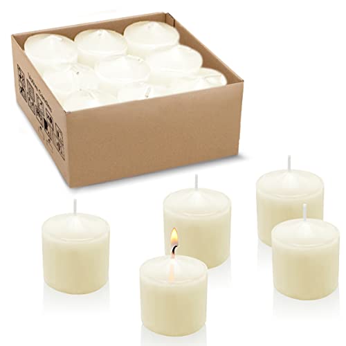 Unscented Ivory Votive Candles - Perfect for Any Occasion