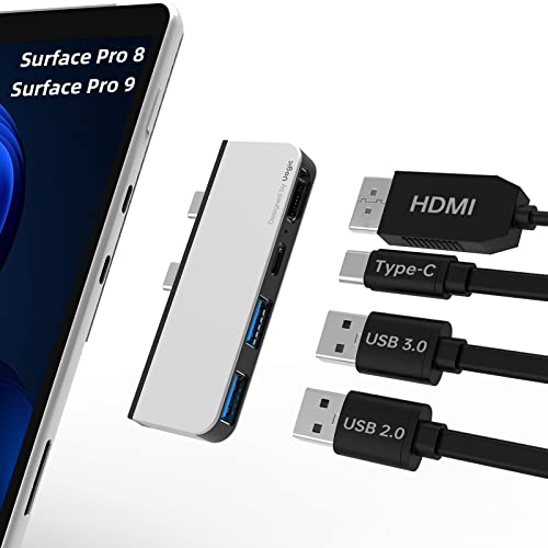 Dual USB-C Hub For Surface Pro 9