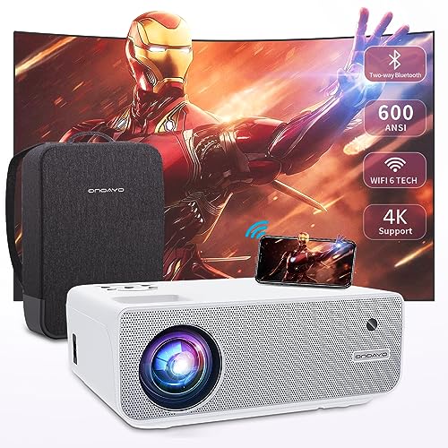 [Upgraded] ONOAYO Projector: 4K Supported Outdoor Movie Experience