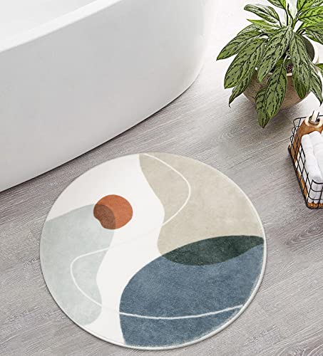 Uphome Round Bathroom Rugs