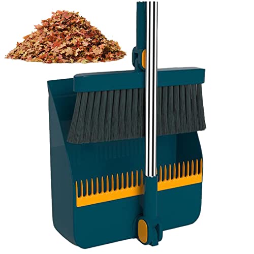 Upright Standing Dust Pan And Broom Set