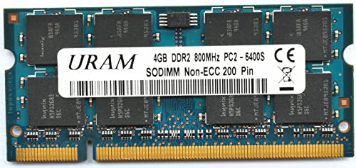 URAM DDR2 4GB(Single) 800MHz PC2-6400 PC2-6300 SODIMM Hynix IC Laptop RAM