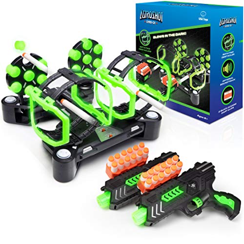 USA Toyz Astroshot Gyro Glow Rotating Shooting Games for Kids
