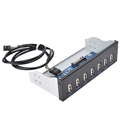 USB 2.0 HUB 5.25 Inch Internal Front Metal Panel