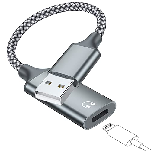 USB A to Lightning Audio Adapter Cable