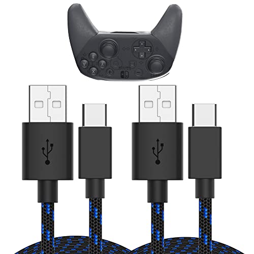 USB-C Charger Cables for Nintendo Switch/Lite + Switch OLED & Pro Controller