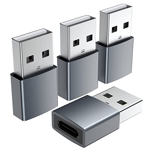USB C Female to USB Male Adapter-4 Packs
