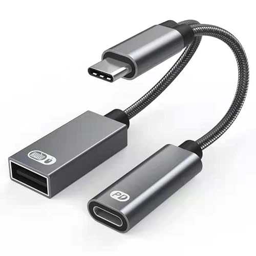 USB C OTG Adapter with PD Charging