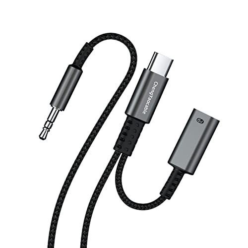 USB-C to 3.5mm Aux Cord with Charging