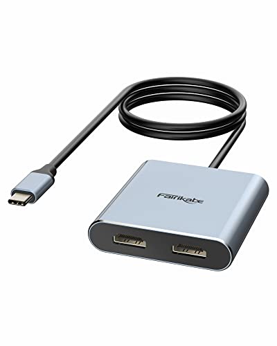 USB C to Dual HDMI Adapter