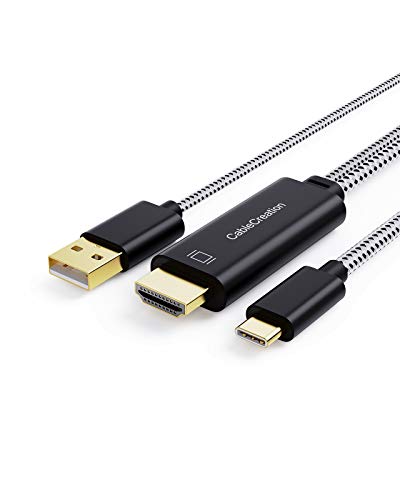 USB C to HDMI Cable with USB Charge