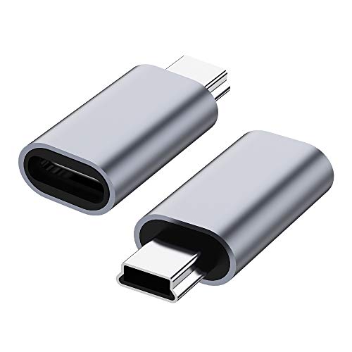 USB C to Mini USB 2.0 Adapter (2-Pack)