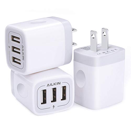 USB Charger Adapter, 3.1A/3Pack Muti Port Fast Charging Station