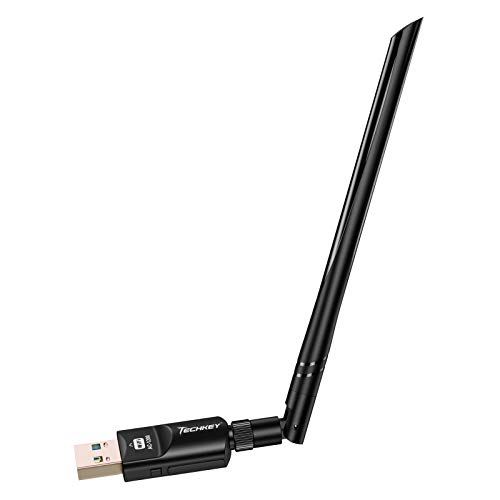 USB WiFi Adapter 1200Mbps Techkey USB 3.0 WiFi Dongle