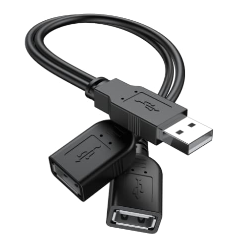 USB Y Splitter Hub Power Cord Extension Adapter Cable
