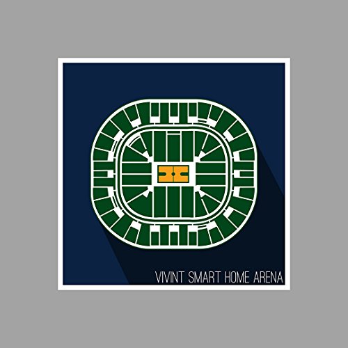 Utah Seating Map - Basketball Wall Art