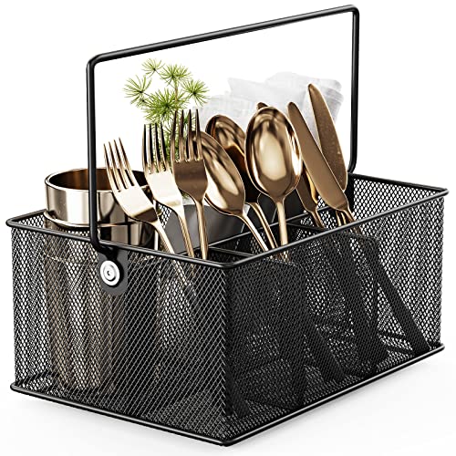 Utensil Caddy with 4 Compartments