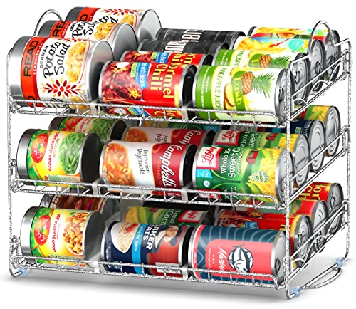 Simple Trending Can Rack Organizer, Stackable Can Storage Dispenser Holds  up to 36 Cans for Kitchen