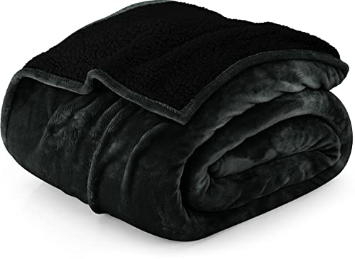 Utopia Sherpa Blanket 480GSM - Warm Plush Reversible Bed Blanket
