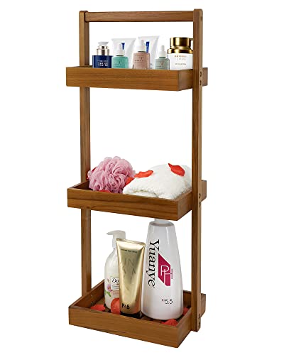 4 Tier Shower Caddy Organizer Shelf Corner Standing for Inside Shower White